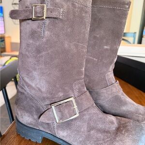 Jimmy Choo Suede Biker Boots (EU 39.5)